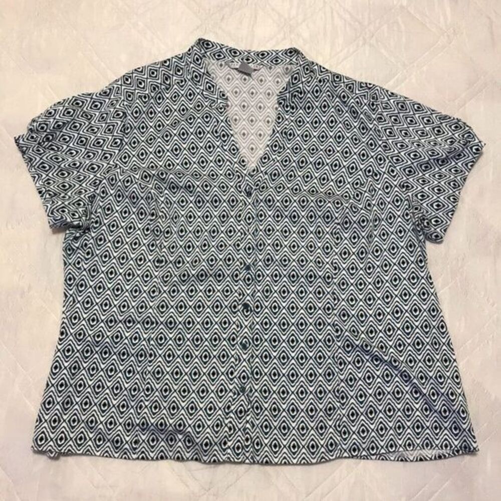 Fred David Woman button front blouse 26/28W